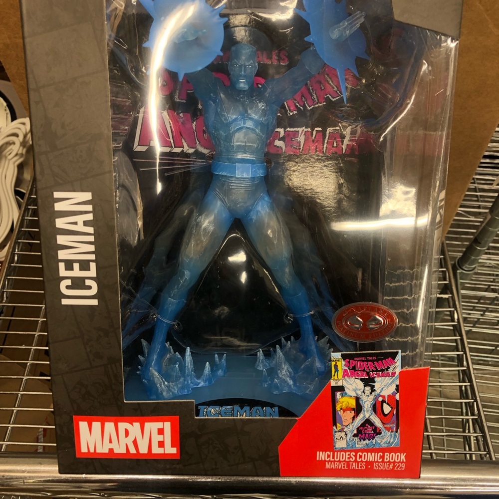 McFarlane Toys Marvel IceMan 1/6 Scale Figure Red Platinum Edition Sealed